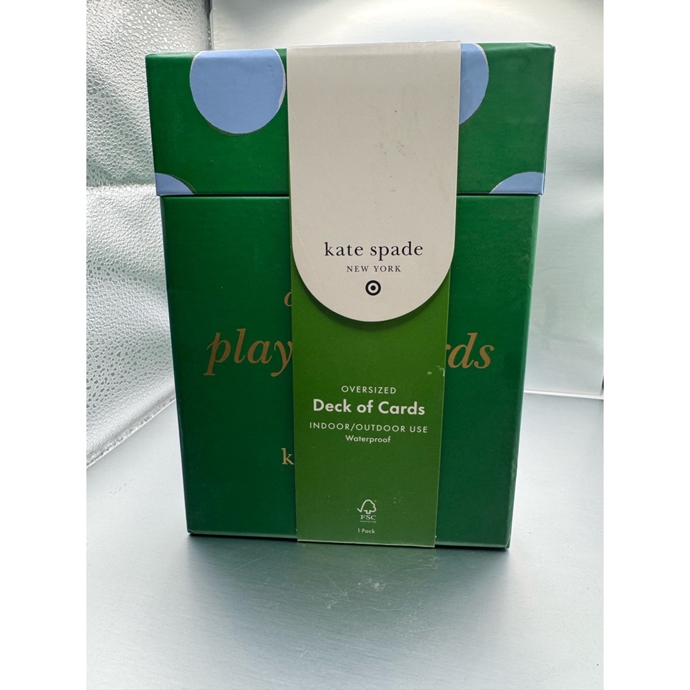 Kate Spade Green and Blue Oversized Deck of Cards Sold Out Target